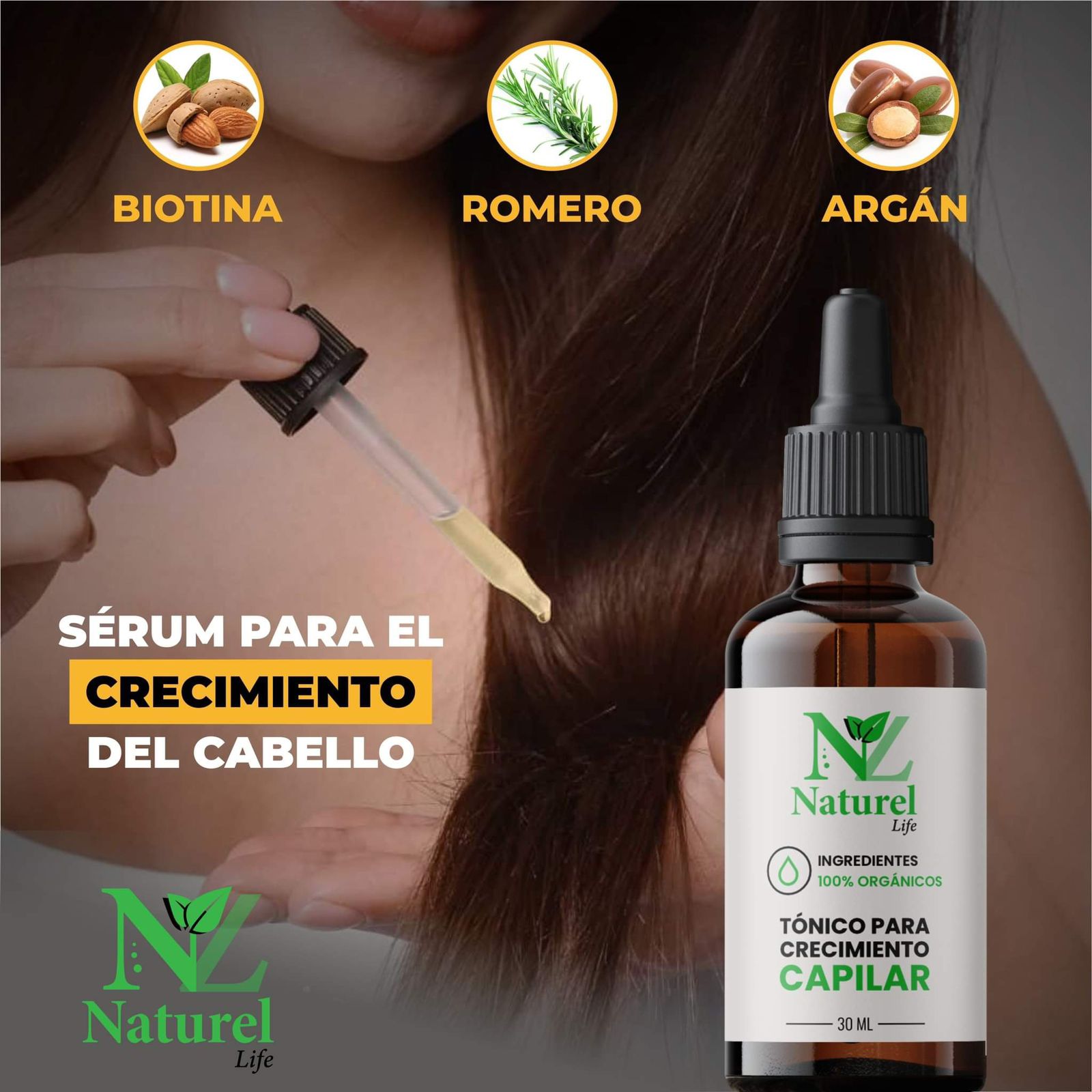 SÉRUM PARA EL CRECIMIENTO CAPILAR NATUREL LIFE