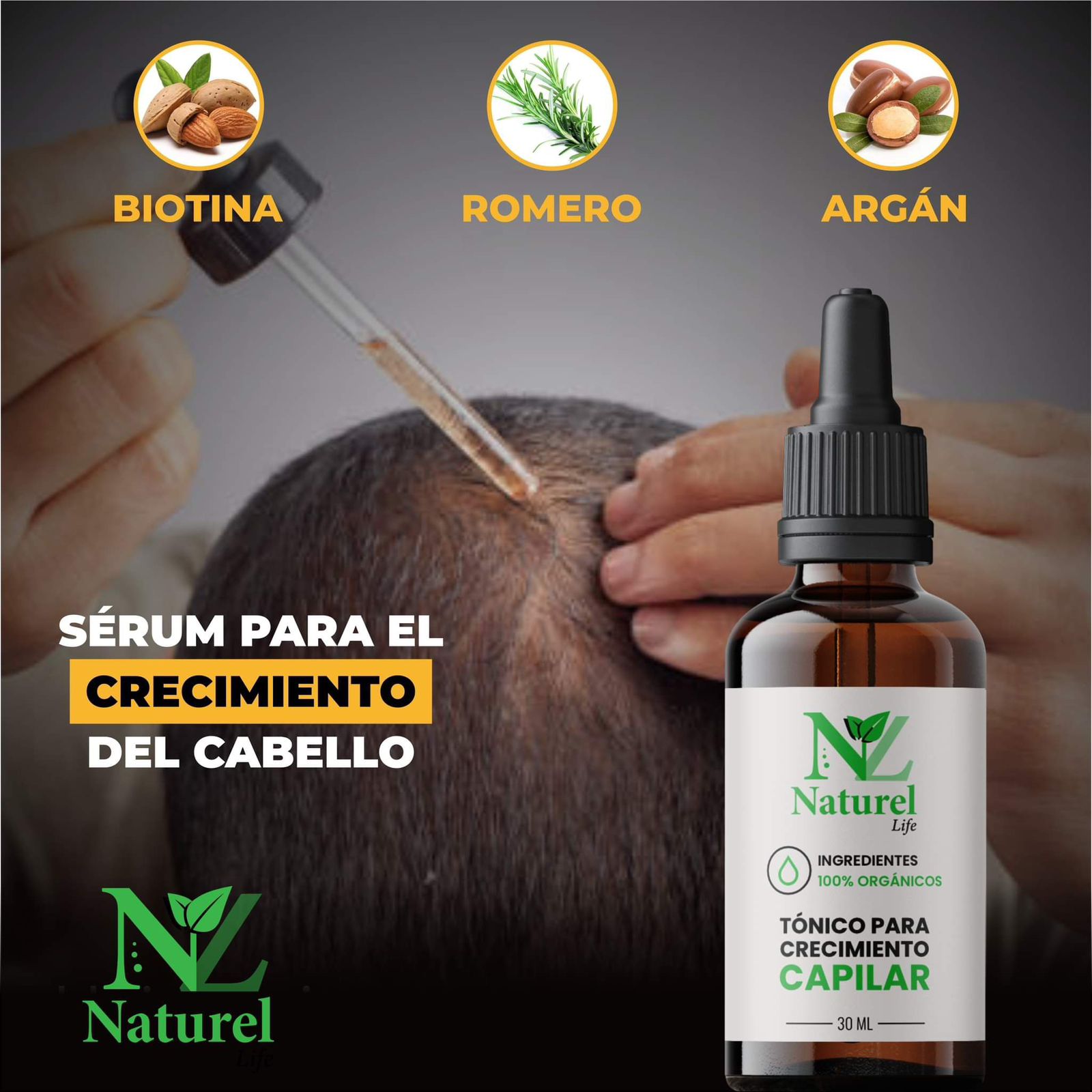 SÉRUM PARA EL CRECIMIENTO CAPILAR NATUREL LIFE