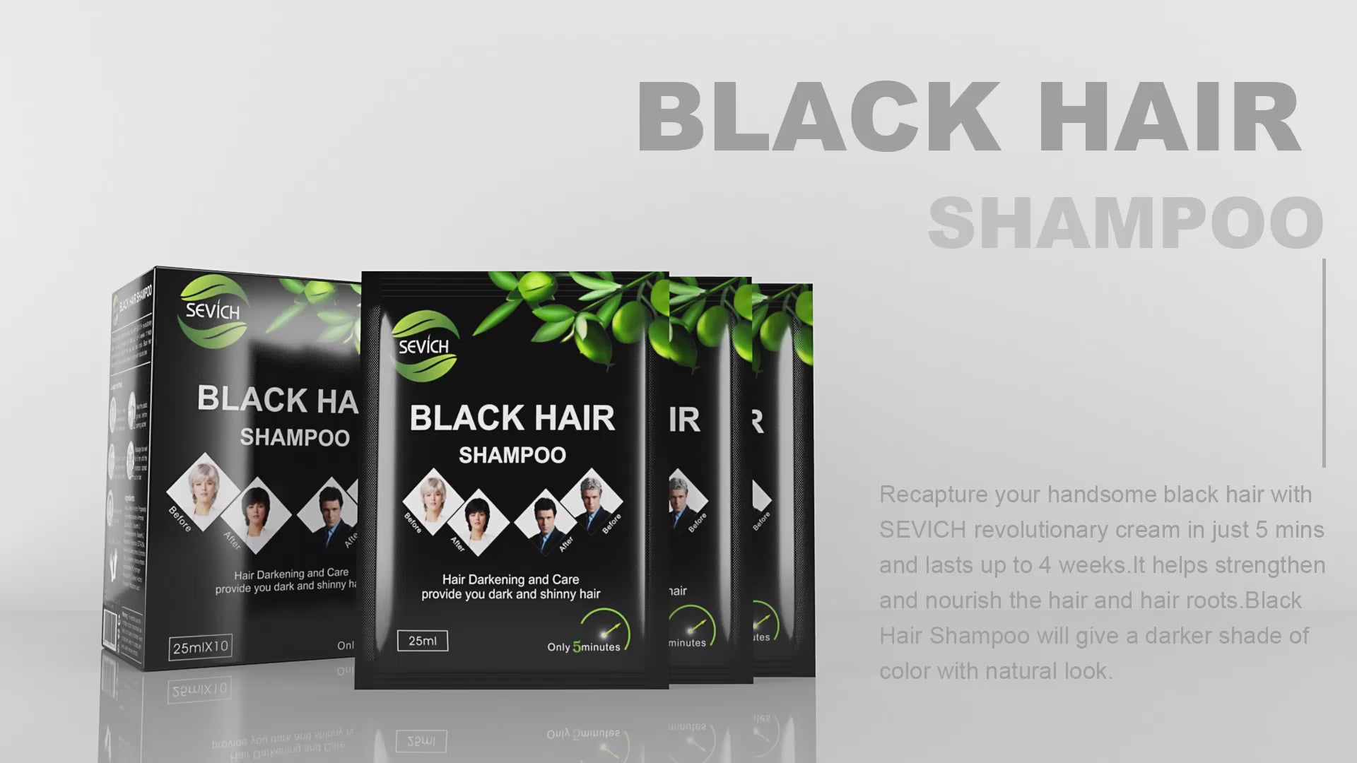 SHAMPOO ANTI CANAS BLACK HAIR